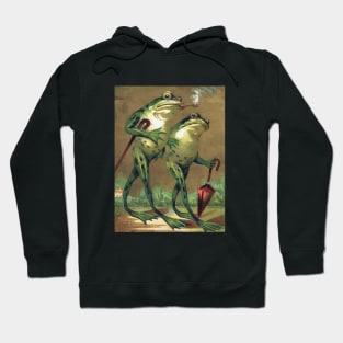 Frogs Take a Leisurely Stroll Hoodie